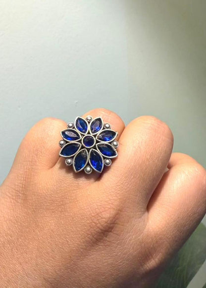Ratna Darbar Oxidized Ring