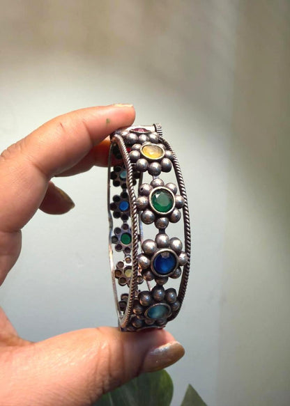 Rajratna Band Oxidized Bangle