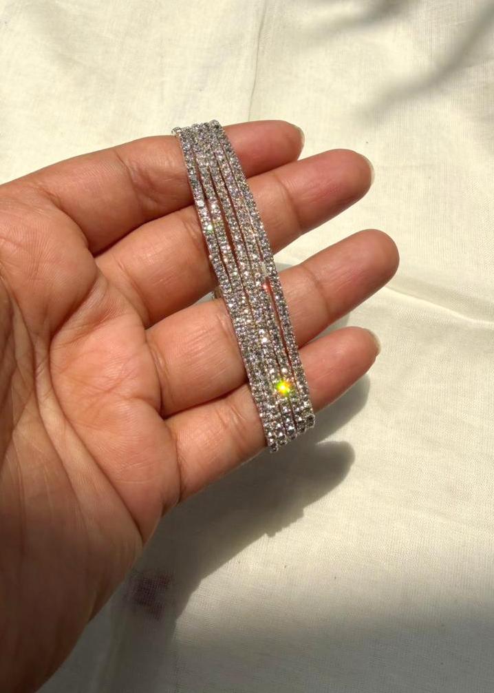 Glitter Stack Silver - Single Piece