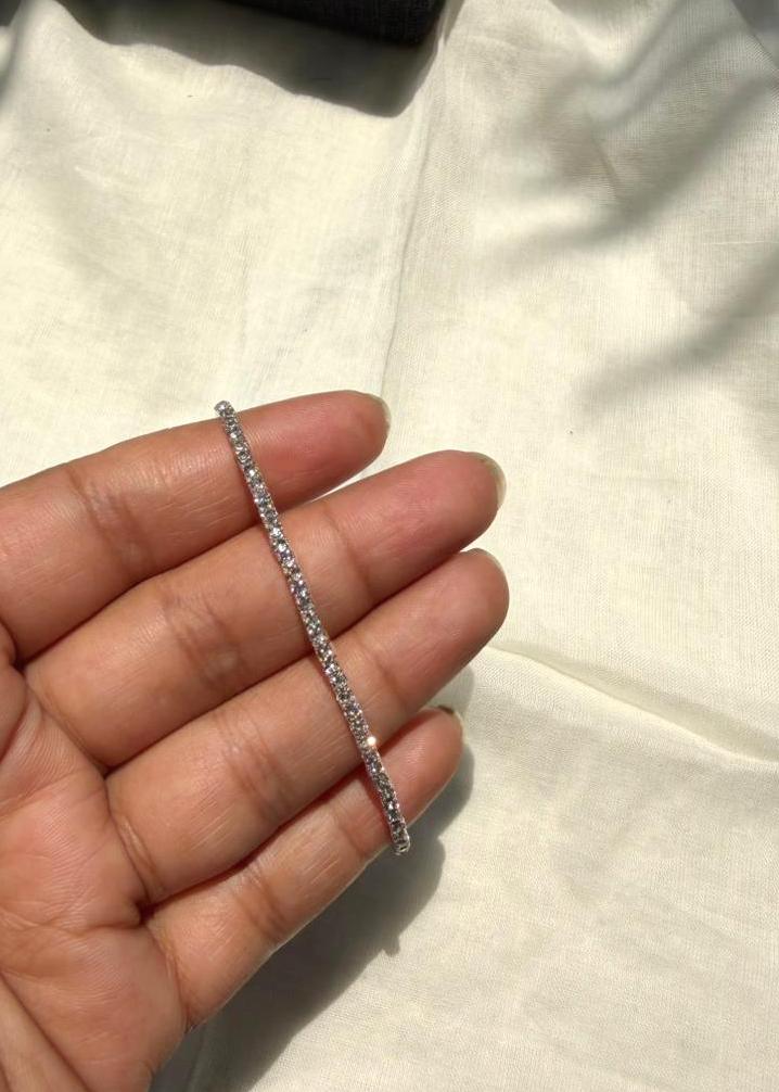 Glitter Stack Silver - Single Piece