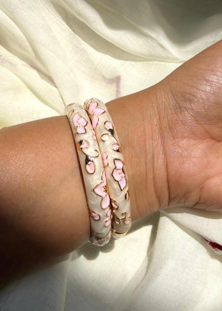 Baby Pink Glow Bangle-Single Piece