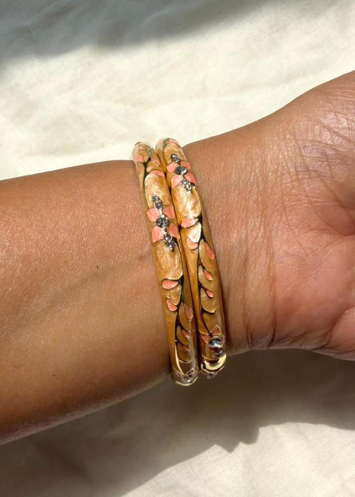 Kesari Bloom Bangle-Single Piece