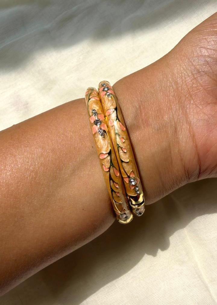 Kesari Bloom Bangle-Single Piece