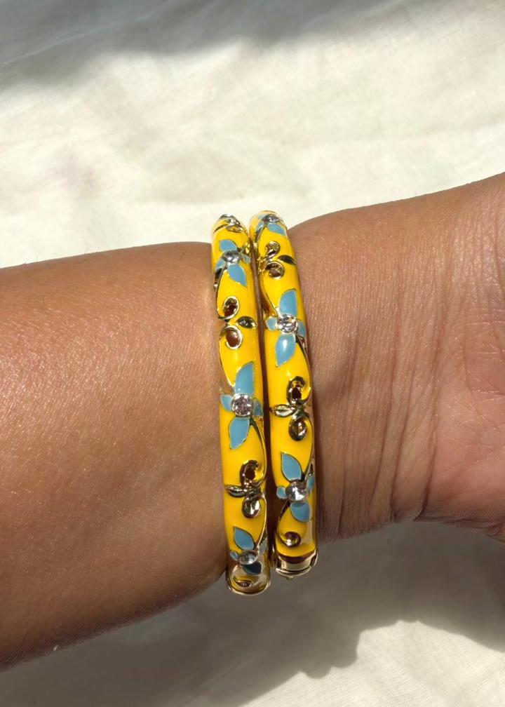 Peela Phool Bangle-Single Piece