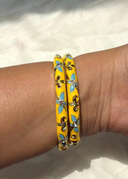 Peela Phool Bangle-Single Piece