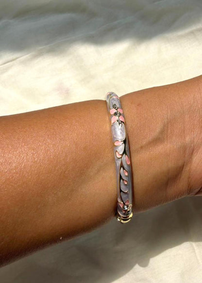 Smoky Petal Bangle-Single Piece