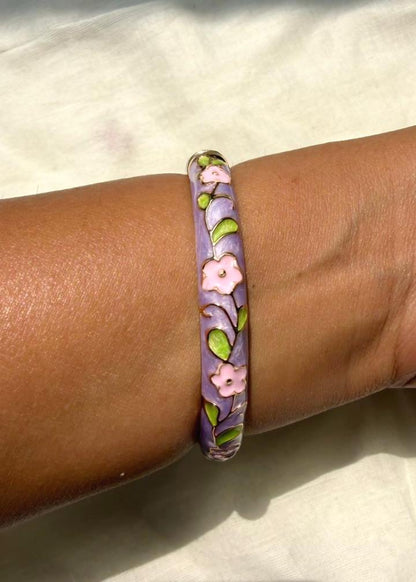 Lilac Petal Bangle-Single Piece