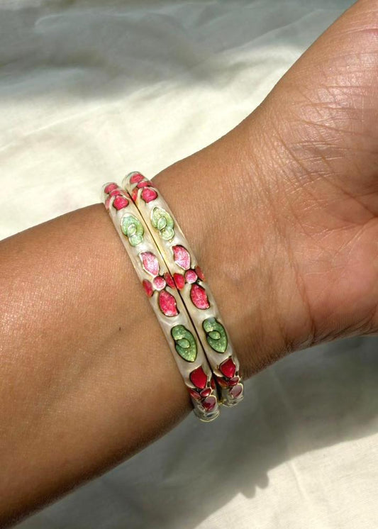 Pink Veil Bangle-Single Piece