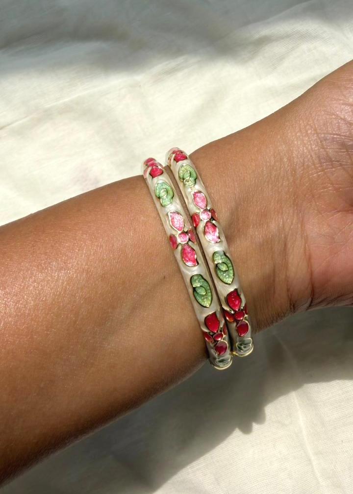 Pink Veil Bangle-Single Piece