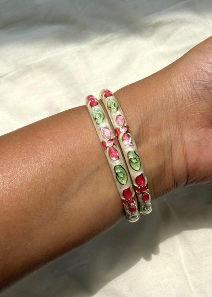 Pink Veil Bangle-Single Piece