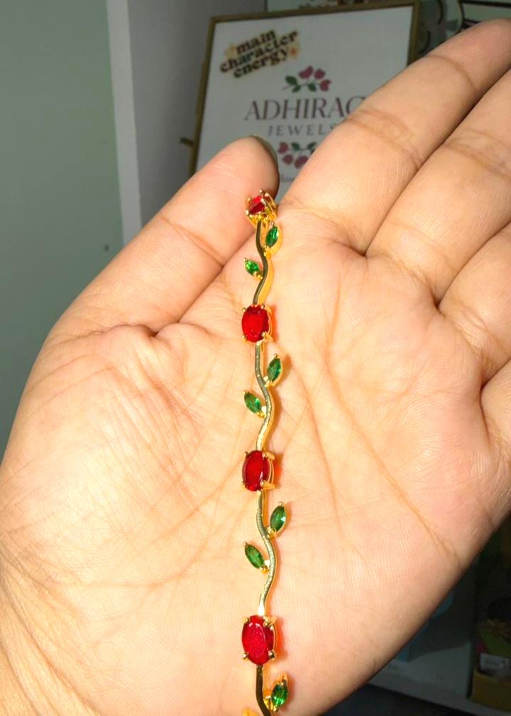 Maroon Tulip Bracelet