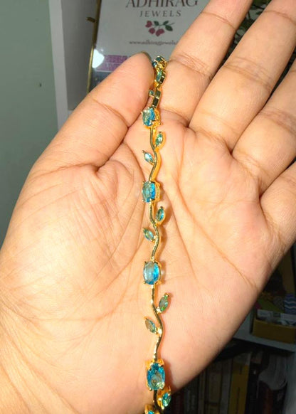 Blue Tulip Bracelet