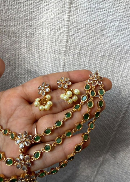 Kalyara Necklace Set - Green