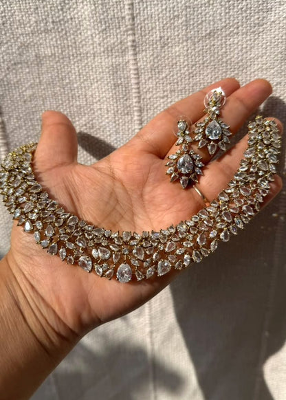 Samantha Necklace Set - Clear