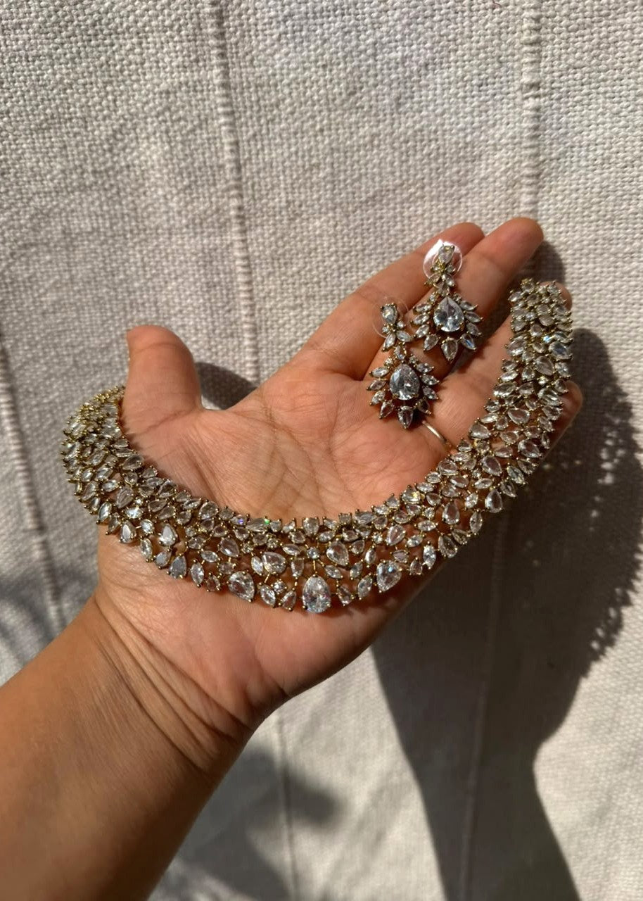 Samantha Necklace Set - Clear