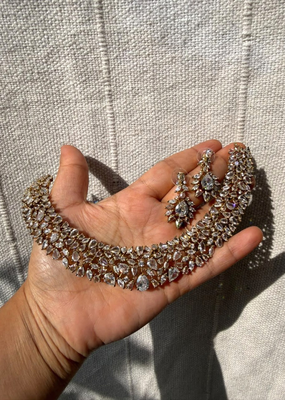 Samantha Necklace Set - Clear