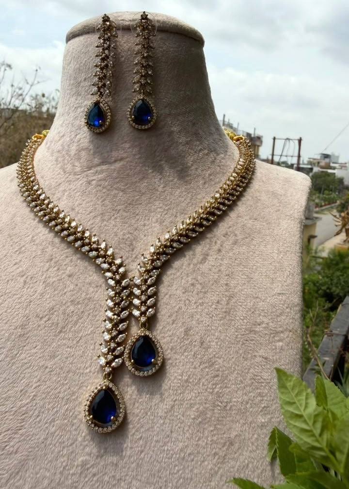Heerangana Necklace - Blue