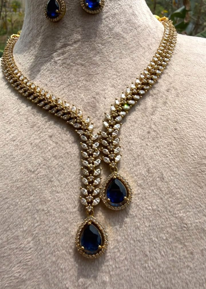 Heerangana Necklace - Blue
