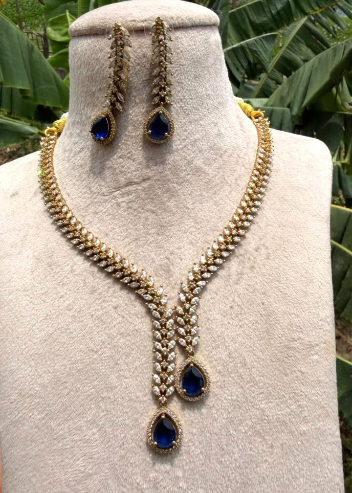 Heerangana Necklace - Blue