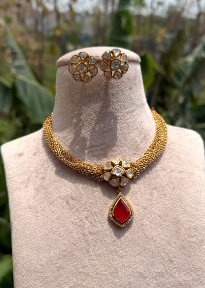 Chandni Mahal Necklace - Ruby