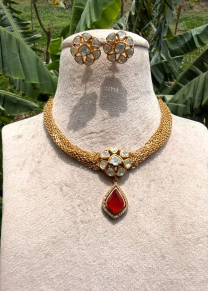 Chandni Mahal Necklace - Ruby