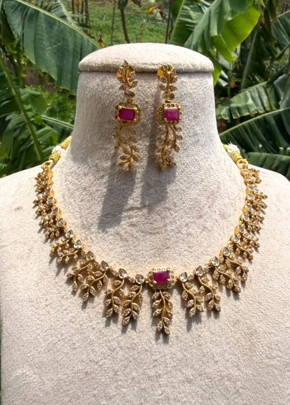 Mehrunissa Necklace - Ruby