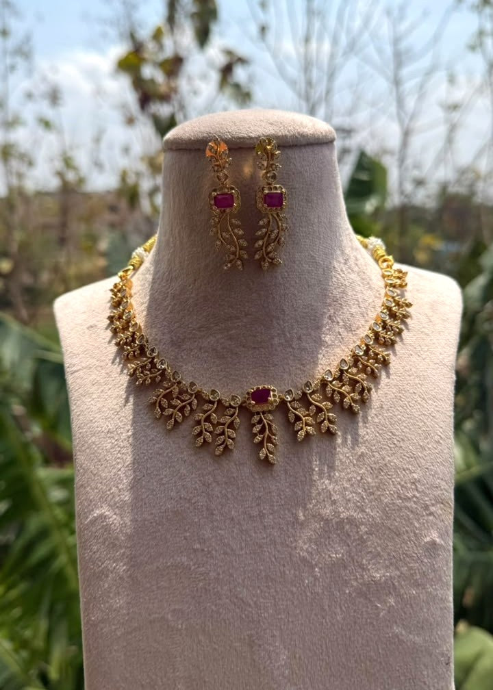 Mehrunissa Necklace - Ruby