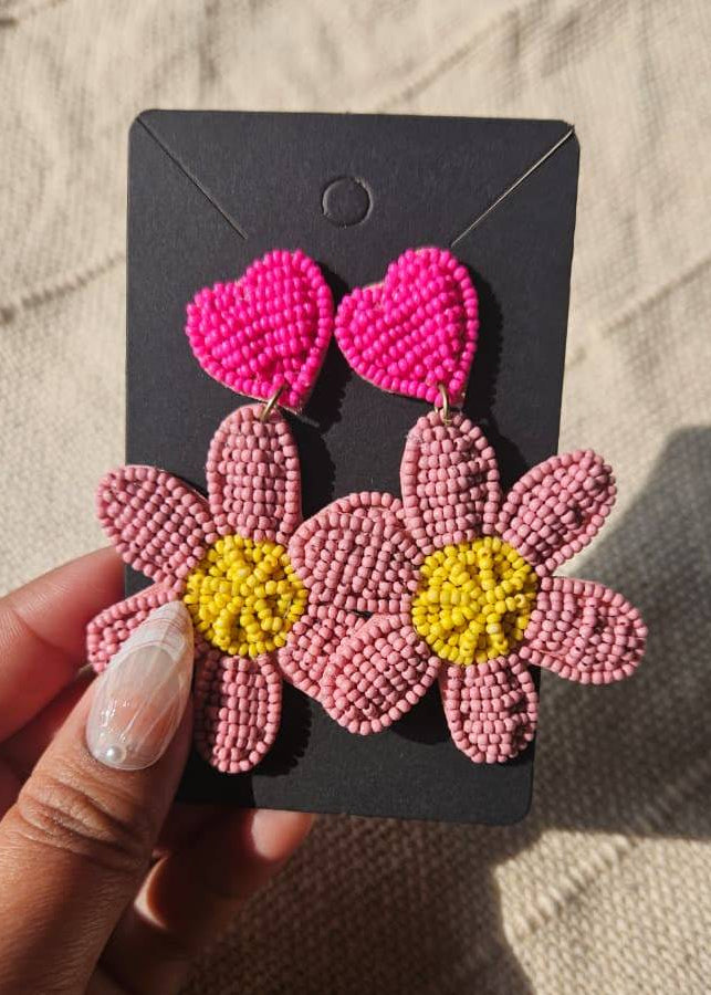 6 Leaf Beaded Earring (Variants)