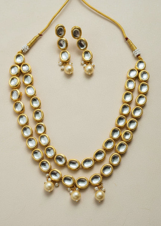 Double Layer Kundan Necklace