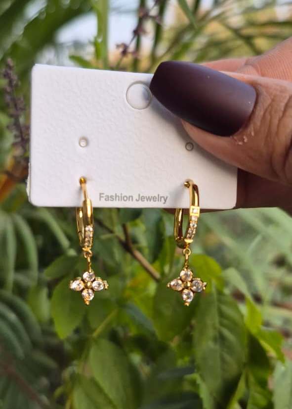 Blossom Drops Anti-Tarnish Hoops