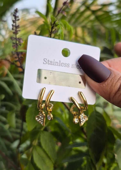 Locked Heart Anti-Tarnish earrings