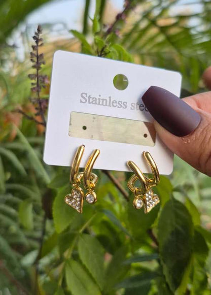 Locked Heart Anti-Tarnish earrings