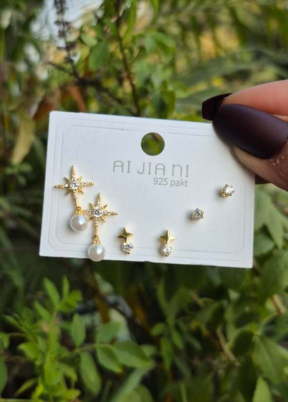 Anti Tarnish Earrings Combo-5 (Pack of 3)