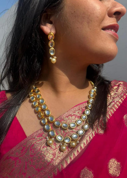 Double Layer Kundan Necklace