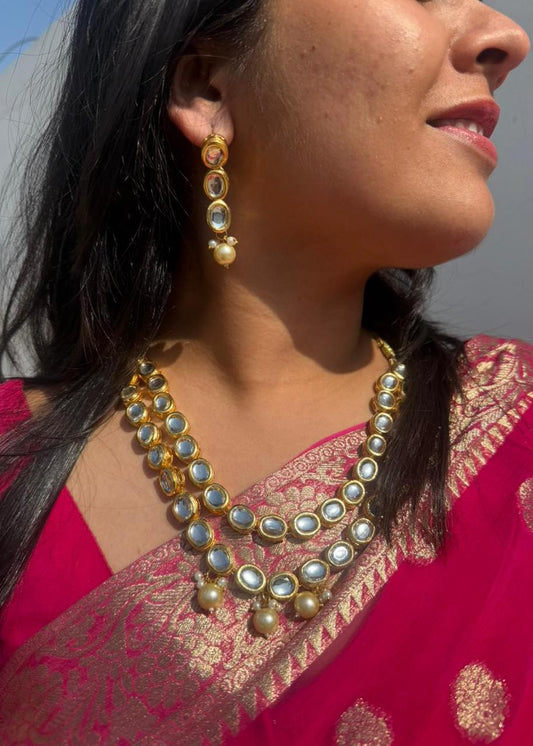 Double Layer Kundan Necklace