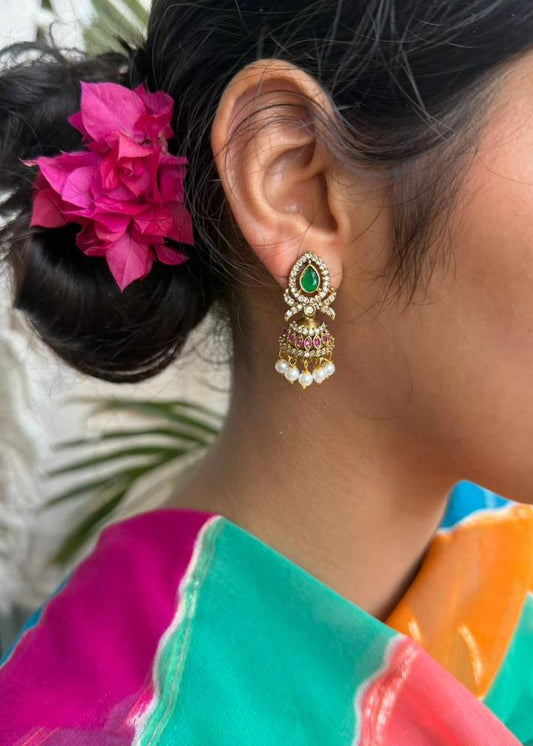 Mandara Temple AD Mini Jhumka