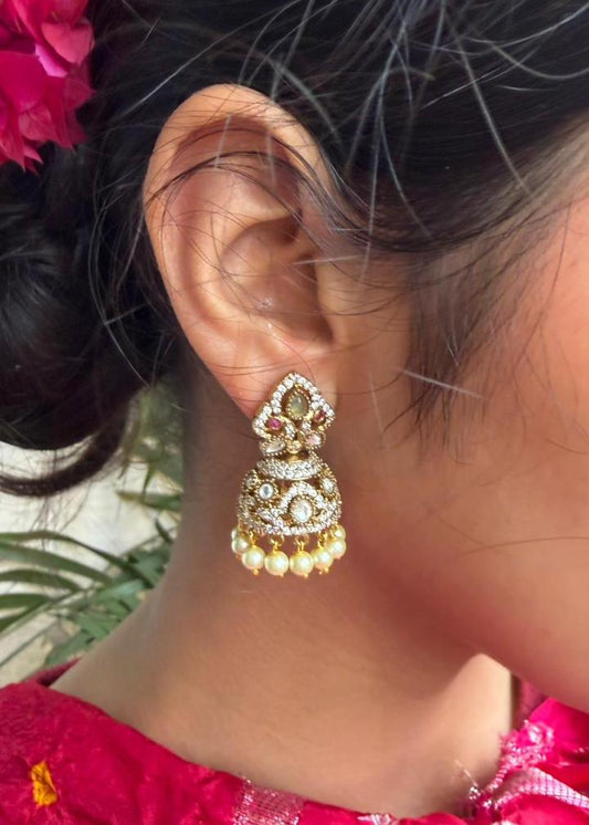 Kamalakshi Temple AD Mini Jhumka