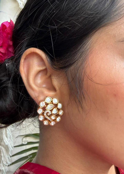 Mellow moissanite Stud Earring