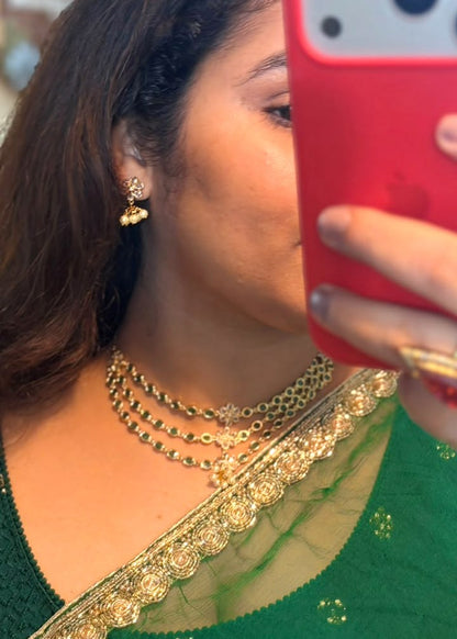 Kalyara Necklace Set - Green
