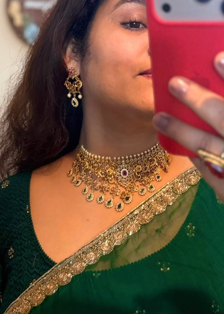 Lotus Varnam AD Chokar Set - Multicolor